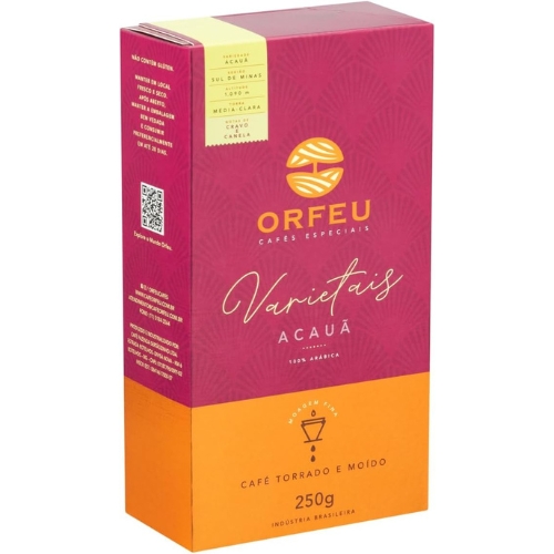 Café Acauã Orfeu Torrado e Moído 100% Arabica, 250g