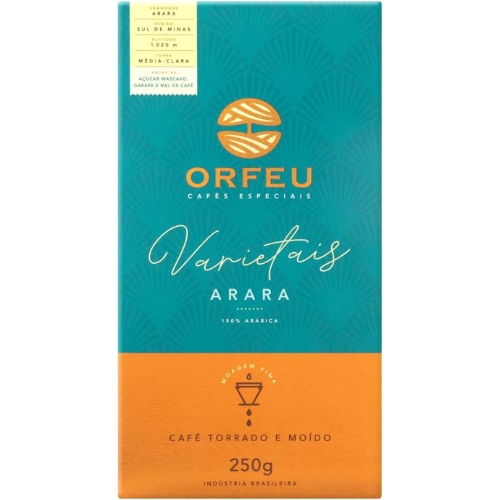 Café Arara Orfeu Torrado e Moído 100% Arabica, 250g